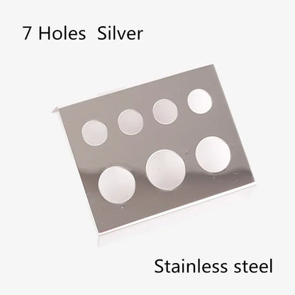 7/8/21Holes Tattoo Ink Cup Holder Stand Tattoo Tool Pigment Black Container Makeup Accessories for Body Art Supplies