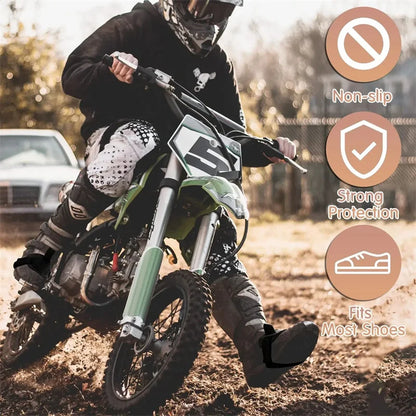Motorcycle Boot Protection Pad Rubber Boot Protection Cover Adjustable Protection Anti-slip Pad Motorcycle Shoe Protection