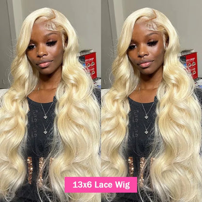 Blond 613 Human Hair Wig 210 Density 30 40Inch Body wave Human Hair Wig 613 Hd Lace Frontal Wig 13x6 Pre Plucked Brazilian Hair
