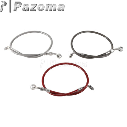Motorcycle Hydraulic Banjo Braided Line Steel Brake Hose Cable For Harley Softail Slim Breakout Deluxe Street Bob Fat Boy 18-23