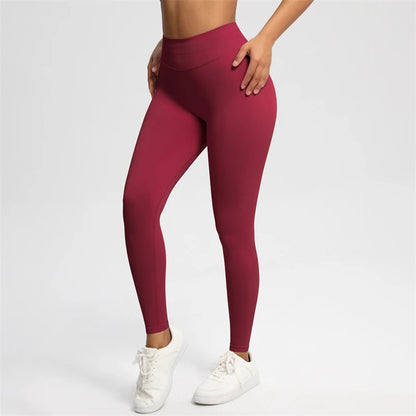 2026 Bum Shaping Leggings Women Seamless Sports Yoga Pants Low Ribbed Band Gym clothes Fitness Workout Scrunch Butt Tight