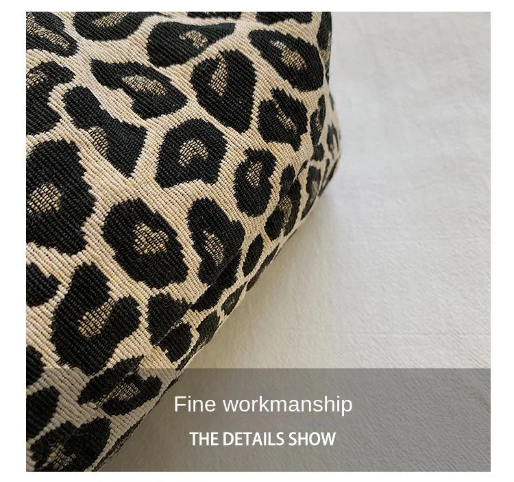 New Fashion Tote Bags Shopping and Travel  Canvas Bags New Women Popular Handbags Large Capacity Leopard Shoulder Bags Сумка
