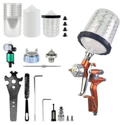 Original PORPHIS PRD-817 VS 1.3mm Split-Nozzle Spray Gun Automotive Paint Gun, Professional Paint Spray Gun For Car Painting