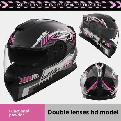 Unisex Motorcycle Helmet Winter Anti-Fog Warm Full Cover Helmet For Men And Women Electric Car Cycle Motorcycle Equipment Access