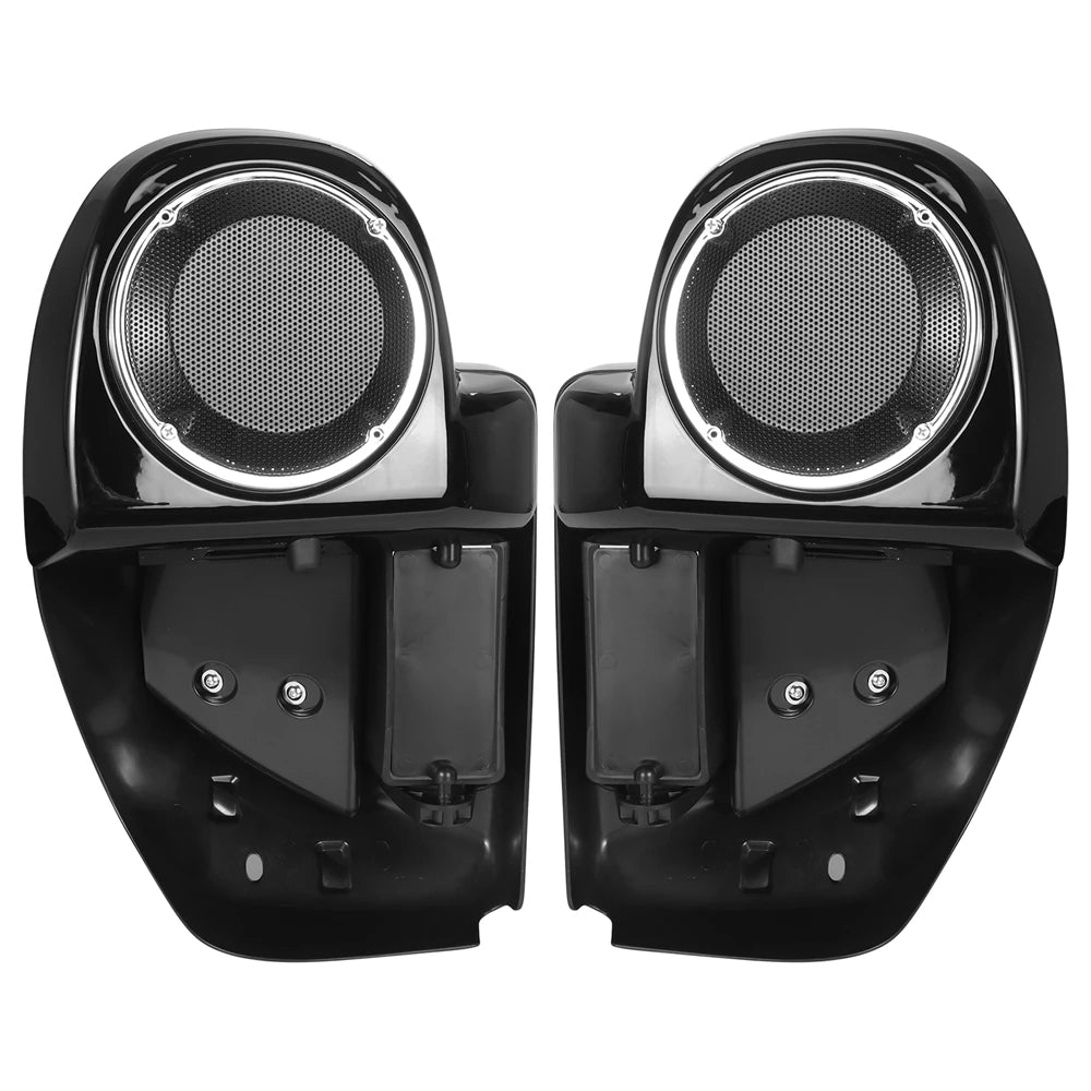 Motorcycle Lower Vented Fairing 6.5" Speakers Boxes Pod For Harley Touring Road Glide Electra FLHX FLTRX FLHTK 2014-2024
