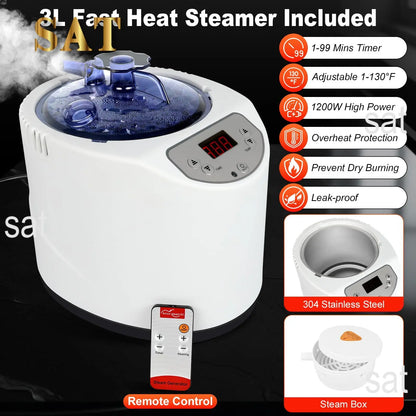 For Salle De Sauna Spa Tubs &  Rooms Indoor Outdoor Infrared Portable Tent Sauna Heater Kit with Control Panel