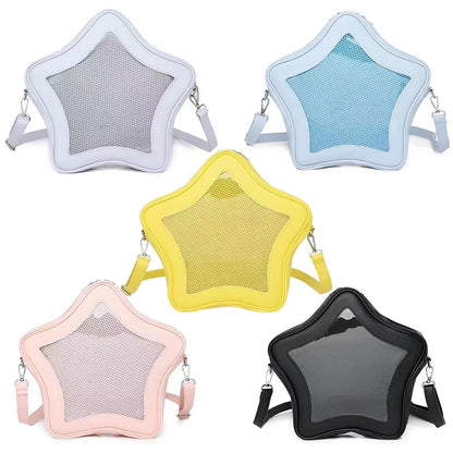 Original Cute Kawaii Ita Bag Anime Five Pointed Star Two-Dimensional Crossbody Bag Street Fashion Women Mini Shoulder Bag