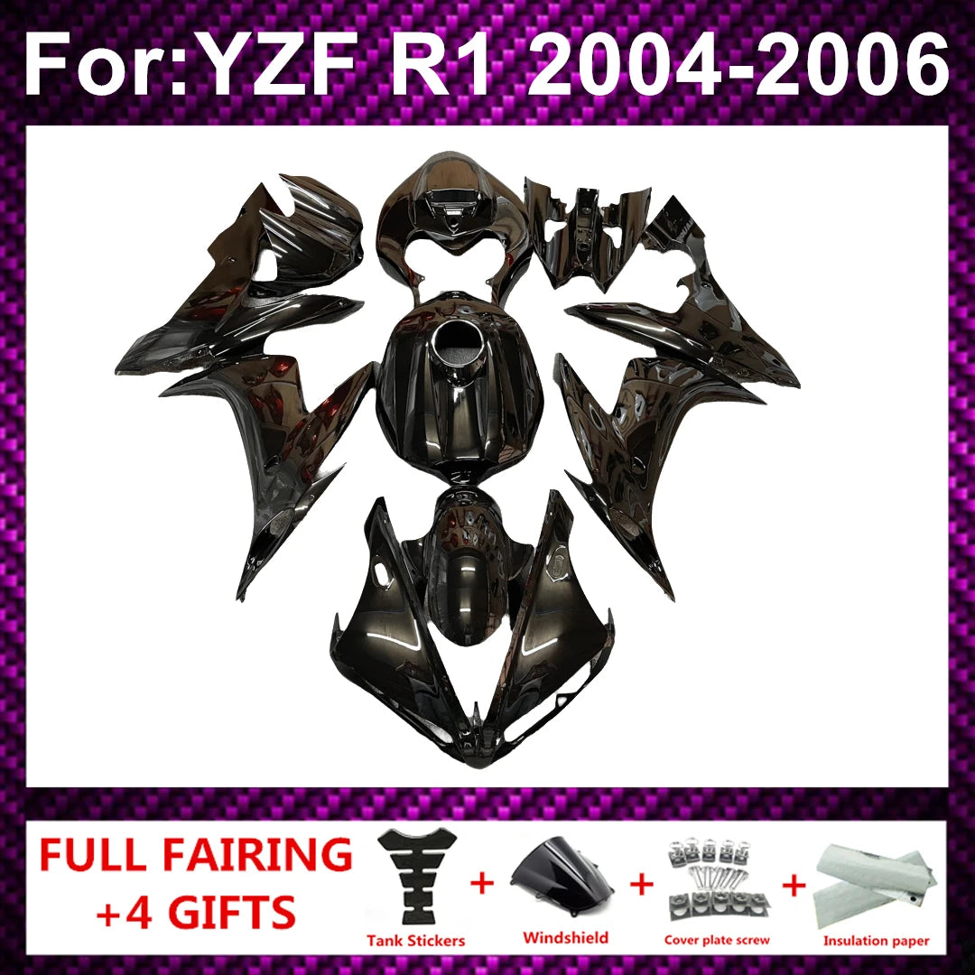 Motorcycle Fairing Kit ABS Plastic Body Injection Fairings Bodywork Bodykits For  R1 YZF1000 YZFR1 YZF-R1 2004 2005 2006
