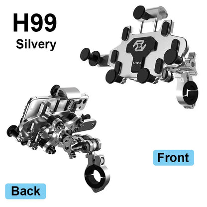 Motorcycle Phone Holder High Quality Alloy Motorcycle Electric Bike Mobile Phone Holder With Dampener Motos Navigation Bracket