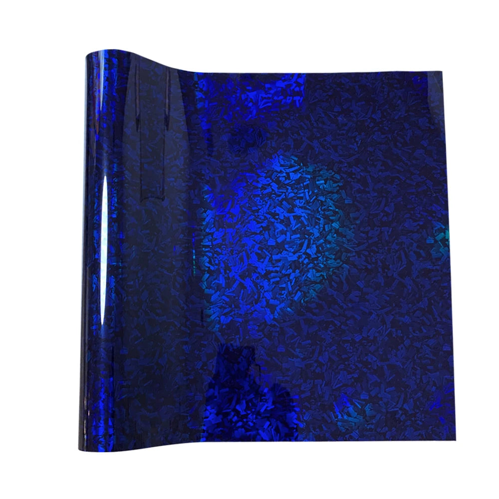 145cmx200cm Laser Carbon Fiber Wrap Self-adhesive Film Door Roof Hood Blue Vinyl Paper for Car Accessory Car Wrapping Stickers
