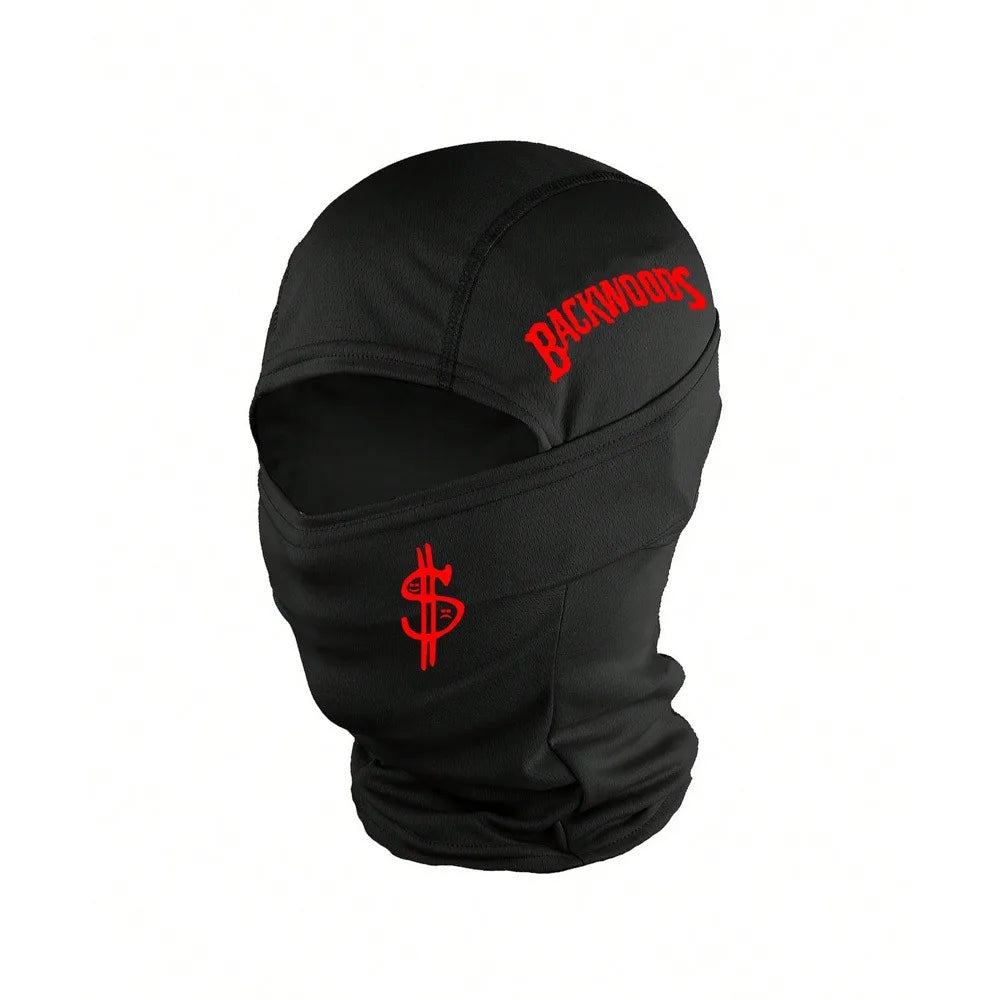 1/2/3 piece neutral printed balaclava facial mask, lightweight and breathable, suitable for skiing, football, cycling