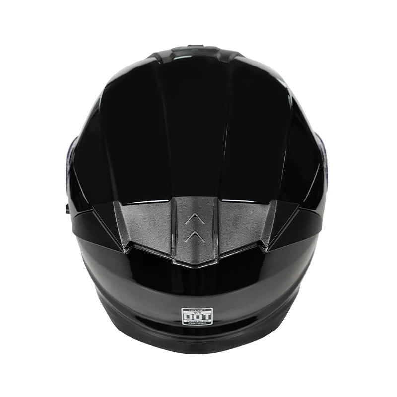 Personalized off-road motorcycle helmet with stylish dual lenses for both genders, DOT-certified and ABS material