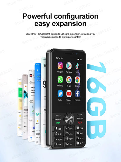 SERVO F25 PRO Android Smartphone 4G LTE 3.5" Touch Screen 2GB+16GB Play Store GPS FM Radio Button Smart Phones Dual SIM Standby