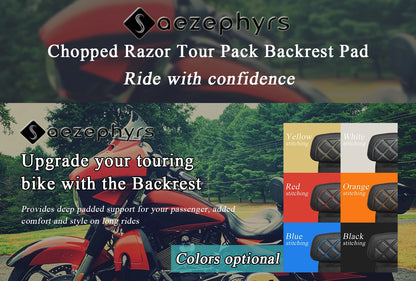 Tour Luggage Pack Backrest Pad Motorcycle Trunk For Harley Touring CVO Electra Street Glide FLHXS Road King FLHR Tri Glide 14-25