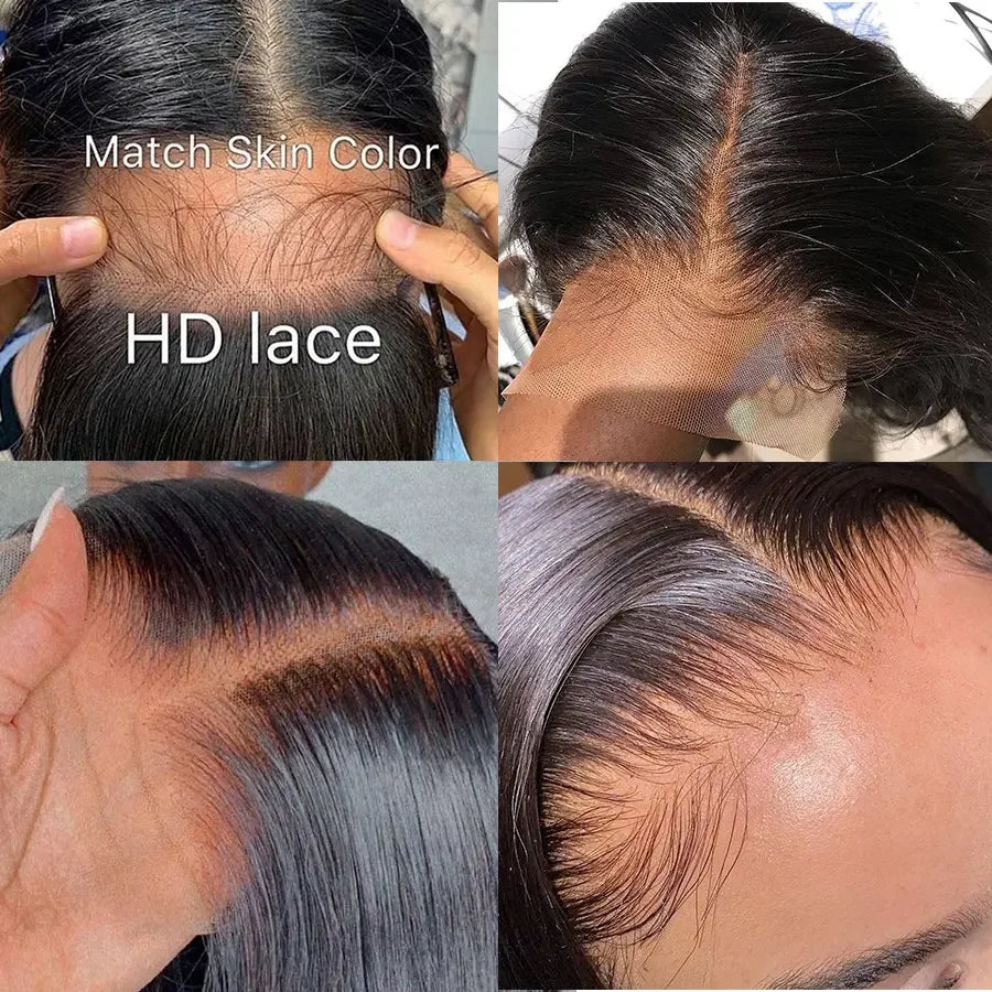 40 Inch Wigs 100% Human Hair 13x4 Hd Iace Frontal 13x6 Hd Brazilian Lace Frontal Wig 200% Density Straight Hd Transparent 13x4 Wigs