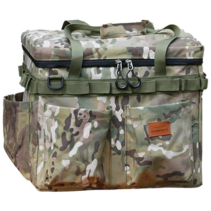 Camping Storage Bag Multifunctional Camping Cooking Utensil Organizer Large Capacity Waterproof Utility Camping Supplies