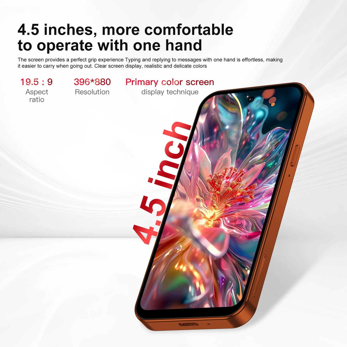 SERVO S45 PRO Android Mini Smartphone 4G LTE 4.5" HD Display 3+64GB Face Unlock Small Portable Cell Phone 2 SIM GPS Play Store