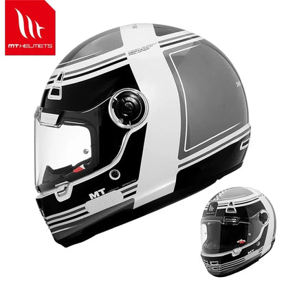 MT Jarama Retro Motorcycle Helmet DOT ECE Certification Full Face Racing Off Road Helmet Cascos Para Motos Capacete Casco Moto