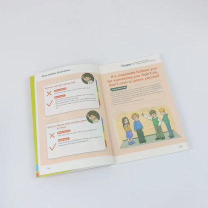 Children's EQ & Street-Smart Comic Book, 150+ Real-Life Scenario Guides, Easy-to-Use Practical Lessons