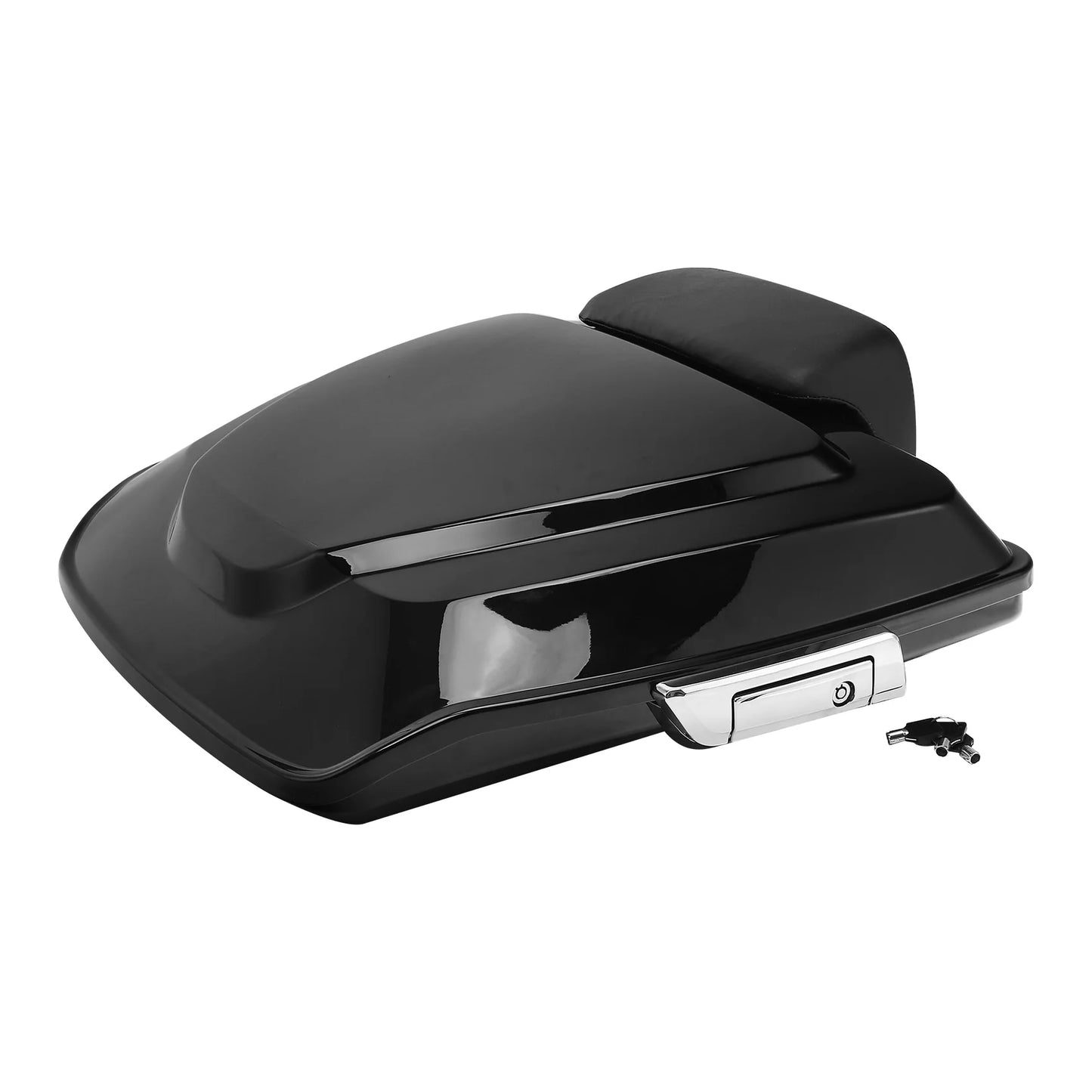 Motorcycle Razor  Trunk w/ Backrest For Harley  Touring Road King Electra Glide Street Glide Road Glide 2014-2025