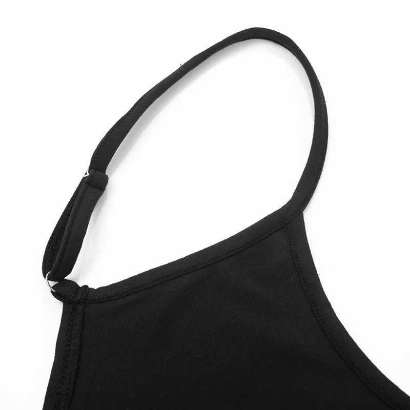 Summer Spring Sexy Backless Y2K Black Women Mini Dress Outfits Party Club Birthday Sleeveless Bodycon Short Dresses Vestido Gift