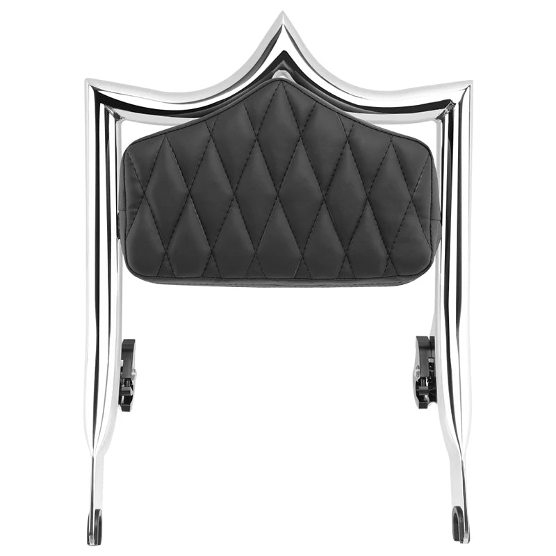 Chrome Motorcycle Passenger Backrest Detachable Sissy Bar Fit For Harley Touring Street Glide Road Glide Road King 2009-Later