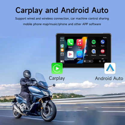 7-inch motorcycle navigation screen, Ipx 6, 1024 x 600, wireless automatic monitor, Android, Apple Carplay
