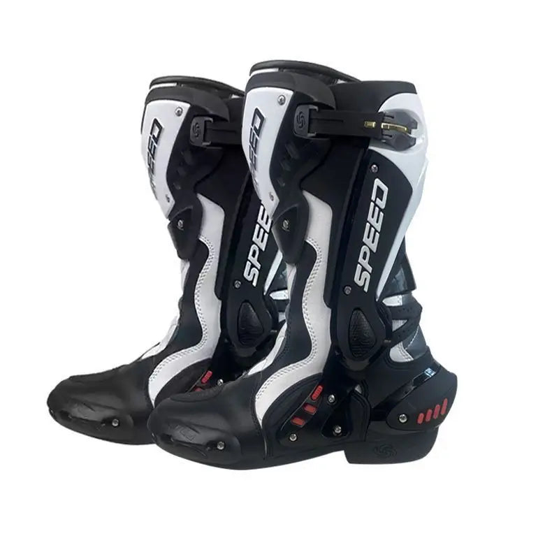 HOT  Men's Motorcycle Racing Waterproof Motorcycle Off-road Racing Rally Boots Four Seasons Anti-collision Protection Rider