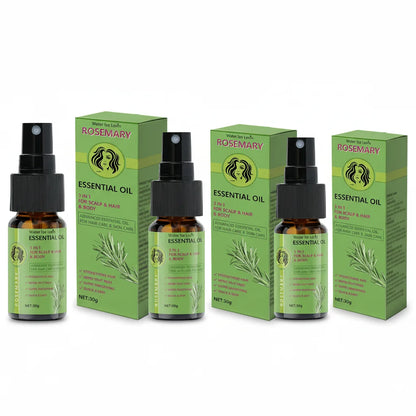 Rosemary 3-in-1 Essential Oil for Hair & Scalp - Strengthens & Smooths, Frizz Control, Winter Nourishment, Fast Absorption