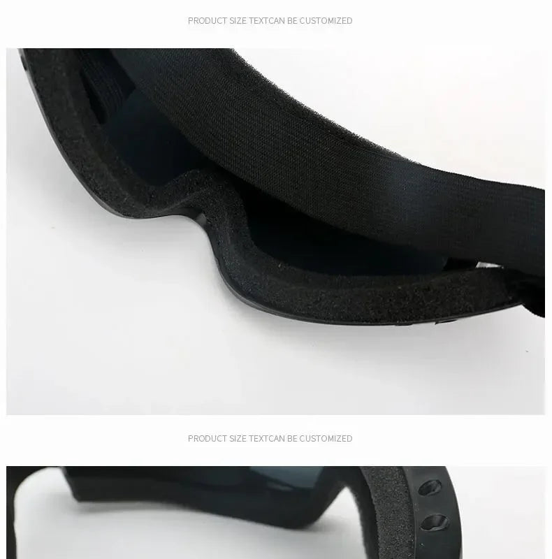 Double-layer Outdoor Windshield Labor Protection Glasses PC Lens Protective Head-mounted Adult Men's Women's Ski Glasses