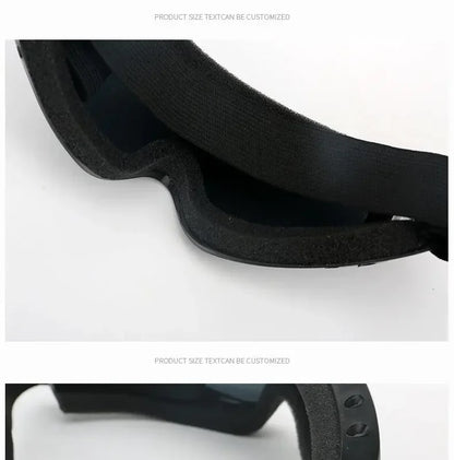 Double-layer Outdoor Windshield Labor Protection Glasses PC Lens Protective Head-mounted Adult Men's Women's Ski Glasses