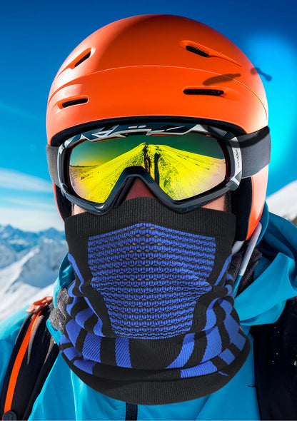 Windproof Warm Zebra Striped Face Mask/Scarf - Ideal for Motorcycle, Running, Skiing, Snowmobile - Winter Outdoor Protection
