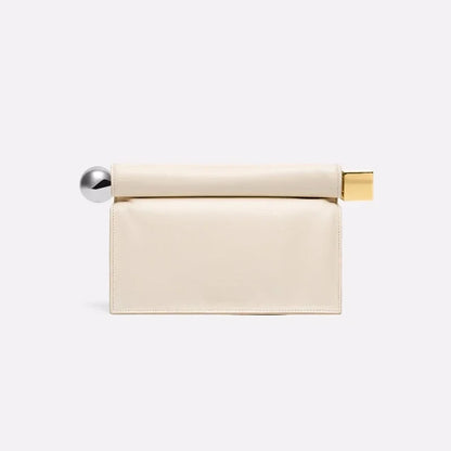 2025 New Retro Style pu Leather Shoulder Chain Crossbody Flip Cover Accordion Bags Small Square Bag Women's Handbag