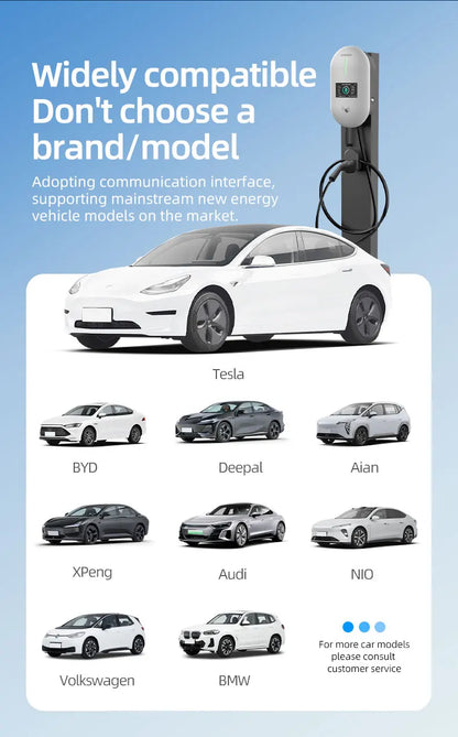 ROMADA EV Charging Station 32A Electric Vehicle Car Charger EVSE Wallbox Wallmount 7KW Type2 Cable IEC62196 Bluetoo APP Control