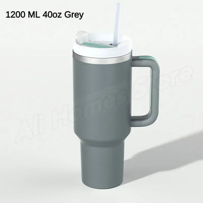 Thermal Mug 1200ml 40oz Handle Tumbler Insulated Car Travel Mug Vacuum Sublimation Stainless Steel H2.0 Flow State Tumbler Cup