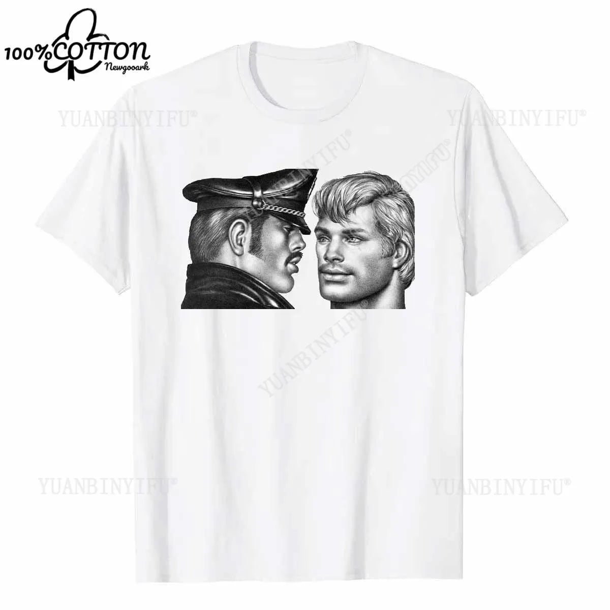 D LGBT GAY SCHWUL TOM OF FINLAND Casual pride cotton t shirt SAILOR MATROSE COPS KING Men Unisex tshirt Streetwear T-SHIRT