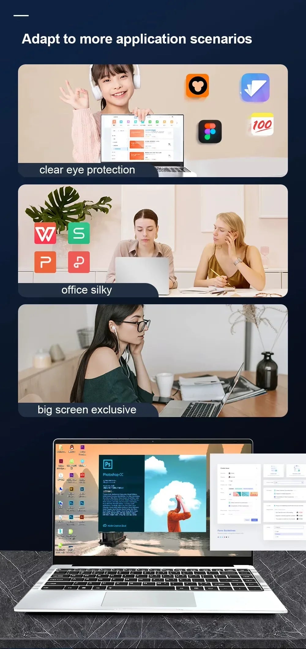 2026 NEW Windows 11 Pro Laptops Intel Core i7 8650U 16GB RAM 1TB SSD Office Gamer Study notebook Computer PC