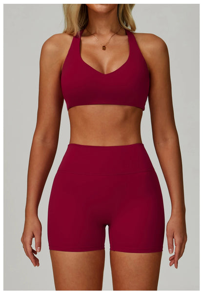 3PCS Yoga Sets Workout Set Women 2 Pieces Gym Suits High Waist Leggings Sport Bra Outfits Long Sleeve Fitness Running Sportswear