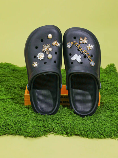 Casual Clog and Mules, Lightweight EVA Garden Shoes, Non-Slip Sandals, Breathable Slip-On Shoes for Indoor Outdoor 666