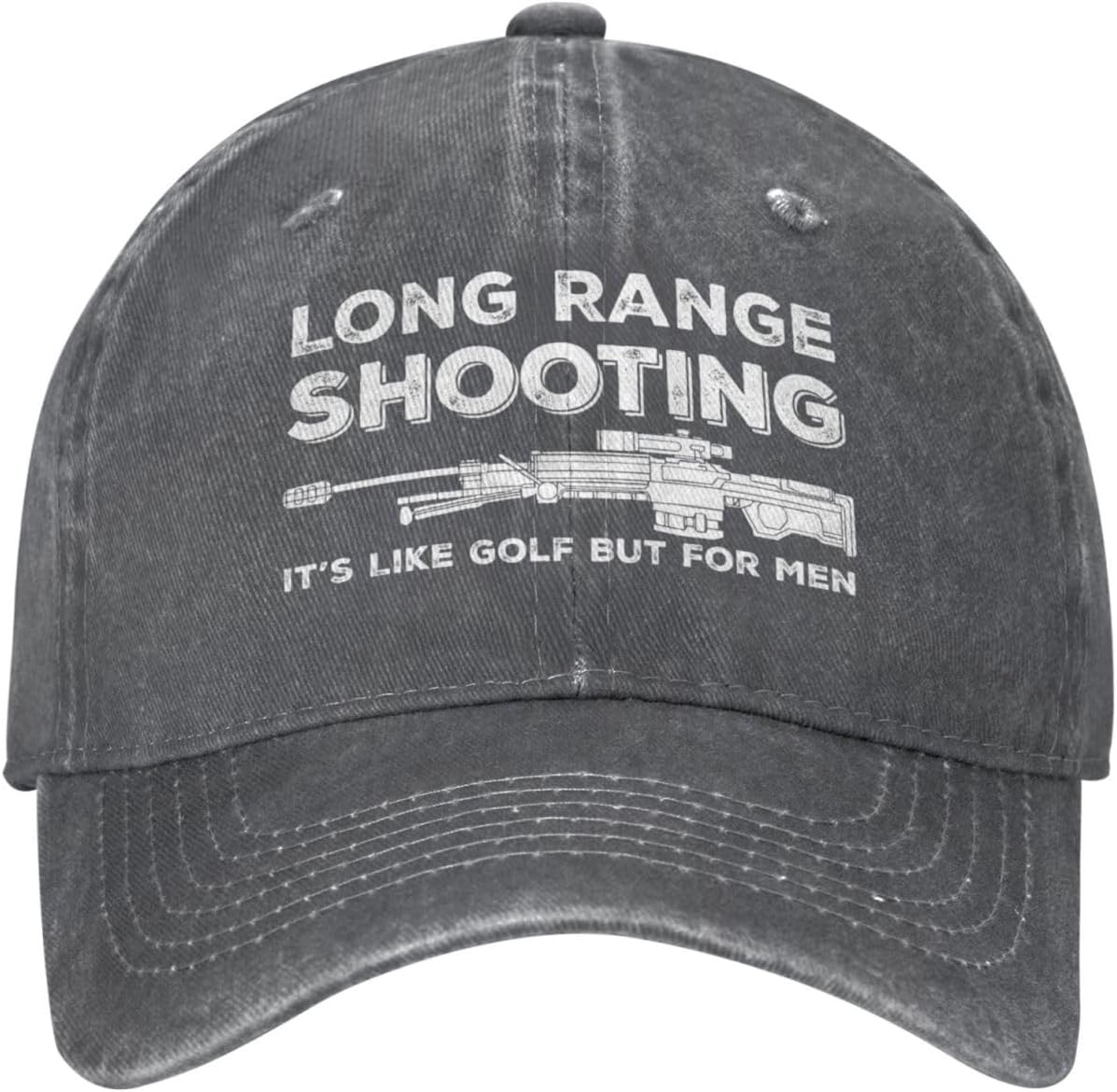 Funny Hat Long Ranges Shooting It's Like Golf But for Men Hat Men Dad Hats Cool Caps