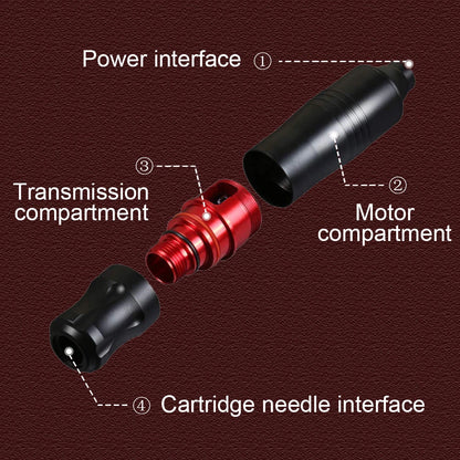 Tattoo Kit Rotary Wireless Tattoo Machine Pen with Tattoo Cartridge Needles Accessories Set Tattoo Design Draw Kit