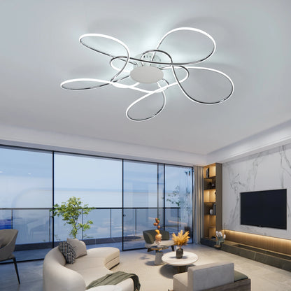 Chrome/Gold Plated Modern LED Chandelier for Living Room Lamp Bedroom Ceiling Chandeliers AC 90-260V Home Deco Light Fixture