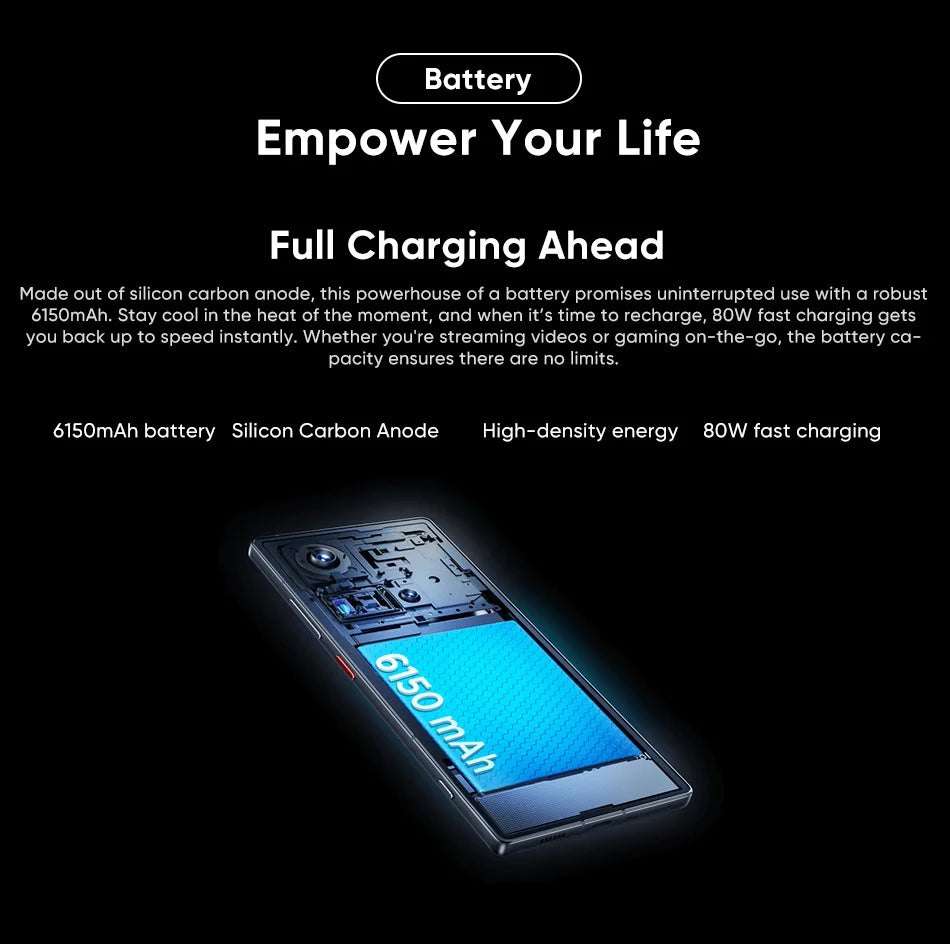 Nubia Z70 Ultra 5G Smartphone Snapdragon 8 Elite Processor 6.85' 144Hz AMOLED Display NFC  Global Version 16GB 512GB
