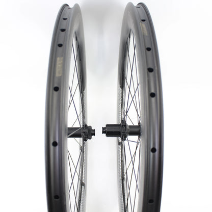 Newest 700C Cyclocross Travel Gravel Road Bike Full Carbon Fibre Bicycle Disc brake Wheelset carbon clincher tubeless rims wave