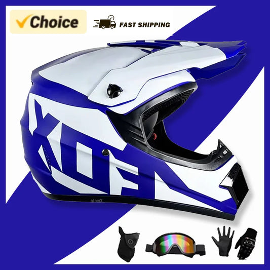 Kids' Multi-Sport Safety Helmet - DOT Certified for Dirt Bikes, DH Mountain Cycling, ATV & Kart Racing