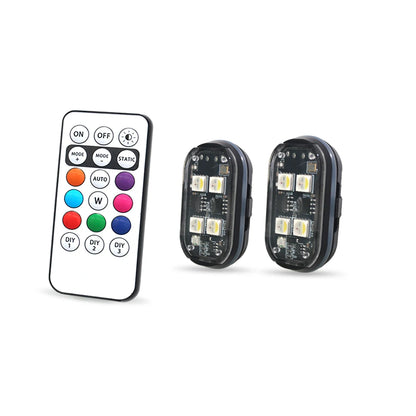 Wireless LED Strobe Light with Remote Control, USB Rechargeable Anti-collision Warning Light, High Brightness Wireless Aircraft