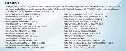 For Harley Davidson Road King Electra Glide FLHR FLHX 2014-2026 King tour pack Pak Motorcycle Waterproof ABS Tail Top Case Box