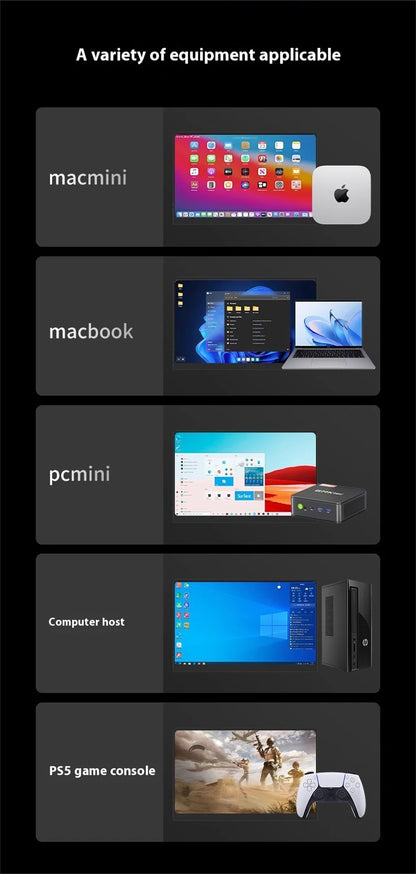 3K 16inch Portable Monitor 2880*1800 450d/m2 100%DCI-P3 For Laptop Second Screen HDMI-Compatible Games Expand Display