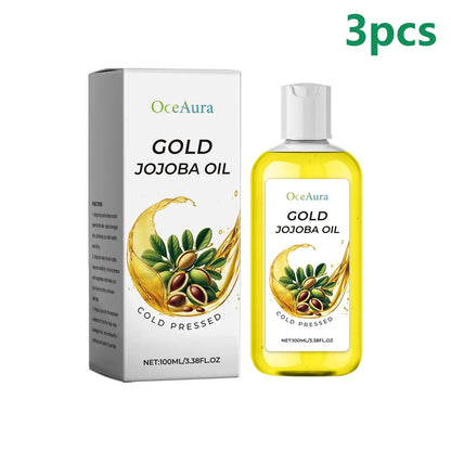 Organic Jojoba Oil for Hair Growth Products Strengthening Hair Smoothing Cold-Pressed Vitamin C Jojoba Oil for Face Moisturizer