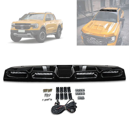 Top Light For Ford Ranger T9 2023 2024 LED Roof Spoiler Lights High Brightness Spotlight Waterproof Front Daytime Running Lamp